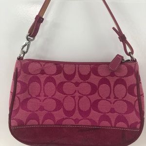 Coach, Signature Logo Pink Mini Bag